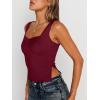 imageTrendy Queen Womens Going Out Crop Tops Backless Tank Tops Summer Y2k Teen Girls Basics Cute ClothesBurgundy