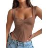 imageTrendy Queen Womens Going Out Crop Tops Backless Tank Tops Summer Y2k Teen Girls Basics Cute ClothesCoffeegrey