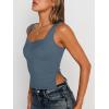 imageTrendy Queen Womens Going Out Crop Tops Backless Tank Tops Summer Y2k Teen Girls Basics Cute ClothesHazeblue
