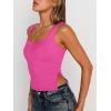 imageTrendy Queen Womens Going Out Crop Tops Backless Tank Tops Summer Y2k Teen Girls Basics Cute ClothesHotpink