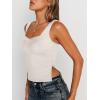 imageTrendy Queen Womens Going Out Crop Tops Backless Tank Tops Summer Y2k Teen Girls Basics Cute ClothesLightapricot