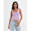 imageTrendy Queen Womens Going Out Crop Tops Backless Tank Tops Summer Y2k Teen Girls Basics Cute ClothesMauve