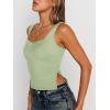 imageTrendy Queen Womens Going Out Crop Tops Backless Tank Tops Summer Y2k Teen Girls Basics Cute ClothesPalegreen