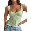 imageTrendy Queen Womens Going Out Crop Tops Backless Tank Tops Summer Y2k Teen Girls Basics Cute ClothesPalegreen