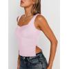 imageTrendy Queen Womens Going Out Crop Tops Backless Tank Tops Summer Y2k Teen Girls Basics Cute ClothesPink