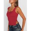 imageTrendy Queen Womens Going Out Crop Tops Backless Tank Tops Summer Y2k Teen Girls Basics Cute ClothesRed