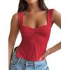 imageTrendy Queen Womens Going Out Crop Tops Backless Tank Tops Summer Y2k Teen Girls Basics Cute ClothesRed