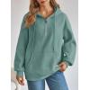 imageTrendy Queen Womens Hoodies Fleece Fashion Half Zip Sweatshirts Cute Y2k Fall Clothes 2025Green