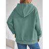imageTrendy Queen Womens Hoodies Fleece Fashion Half Zip Sweatshirts Cute Y2k Fall Clothes 2025Green