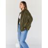 imageTrendy Queen Womens Leather Jackets Oversized Faux Motorcycle Plus Size Moto Biker Coat Fall Outfits Fashion Clothes 2025Armygreen