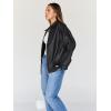 imageTrendy Queen Womens Leather Jackets Oversized Faux Motorcycle Plus Size Moto Biker Coat Fall Outfits Fashion Clothes 2025Black