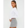 imageTrendy Queen Womens Long Sleeve Crop Tops Basic Slim Fitted Shirts Fashion 2025 Going Out Y2k Tops Teen Girl ClothesWhite
