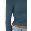 imageTrendy Queen Womens Long Sleeve Shirts Crop Tops Fall Fashion 2025 Going Out Basic Winter ClothesHazeblue