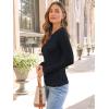 imageTrendy Queen Womens Long Sleeve Shirts Ribbed Underscrub Tops Boat Neck Basic Tees Fall Fashion Clothes 2025Black