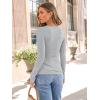 imageTrendy Queen Womens Long Sleeve Shirts Ribbed Underscrub Tops Boat Neck Basic Tees Fall Fashion Clothes 2025Grey