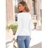 imageTrendy Queen Womens Long Sleeve Shirts Ribbed Underscrub Tops Boat Neck Basic Tees Fall Fashion Clothes 2025White