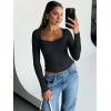 imageTrendy Queen Womens Long Sleeve Tops Going Out Top Trendy Cute Shirt Y2k Clothes Fashion Clothing Fall Outfits 2025Black