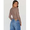 imageTrendy Queen Womens Long Sleeve Tops Going Out Top Trendy Cute Shirt Y2k Clothes Fashion Clothing Fall Outfits 2025Coffeegrey