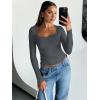 imageTrendy Queen Womens Long Sleeve Tops Going Out Top Trendy Cute Shirt Y2k Clothes Fashion Clothing Fall Outfits 2025Gray