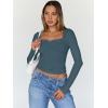 imageTrendy Queen Womens Long Sleeve Tops Going Out Top Trendy Cute Shirt Y2k Clothes Fashion Clothing Fall Outfits 2025Hazeblue