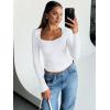 imageTrendy Queen Womens Long Sleeve Tops Going Out Top Trendy Cute Shirt Y2k Clothes Fashion Clothing Fall Outfits 2025White