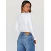 imageTrendy Queen Womens Long Sleeve Tops Going Out Top Trendy Cute Shirt Y2k Clothes Fashion Clothing Fall Outfits 2025White