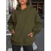 imageTrendy Queen Womens Oversized Hoodies Fleece Sweatshirts Fall Fashion 2025 Pullover Sweaters Winter ClothesArmy Green