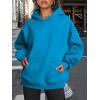 imageTrendy Queen Womens Oversized Hoodies Fleece Sweatshirts Fall Fashion 2025 Pullover Sweaters Winter ClothesBlue