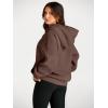 imageTrendy Queen Womens Oversized Hoodies Fleece Sweatshirts Fall Fashion 2025 Pullover Sweaters Winter ClothesChocolate Brown