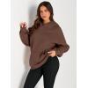 imageTrendy Queen Womens Oversized Hoodies Fleece Sweatshirts Fall Fashion 2025 Pullover Sweaters Winter ClothesCoffee