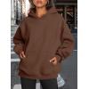 imageTrendy Queen Womens Oversized Hoodies Fleece Sweatshirts Fall Fashion 2025 Pullover Sweaters Winter ClothesCoffee