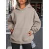 imageTrendy Queen Womens Oversized Hoodies Fleece Sweatshirts Fall Fashion 2025 Pullover Sweaters Winter ClothesCoffee Grey