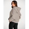 imageTrendy Queen Womens Oversized Hoodies Fleece Sweatshirts Fall Fashion 2025 Pullover Sweaters Winter ClothesCoffee Grey