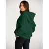 imageTrendy Queen Womens Oversized Hoodies Fleece Sweatshirts Fall Fashion 2025 Pullover Sweaters Winter ClothesDark Green