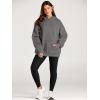 imageTrendy Queen Womens Oversized Hoodies Fleece Sweatshirts Fall Fashion 2025 Pullover Sweaters Winter ClothesDark Grey