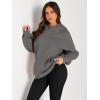 imageTrendy Queen Womens Oversized Hoodies Fleece Sweatshirts Fall Fashion 2025 Pullover Sweaters Winter ClothesDark Grey