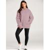 imageTrendy Queen Womens Oversized Hoodies Fleece Sweatshirts Fall Fashion 2025 Pullover Sweaters Winter ClothesDark Pink