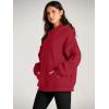 imageTrendy Queen Womens Oversized Hoodies Fleece Sweatshirts Fall Fashion 2025 Pullover Sweaters Winter ClothesFiery Red