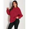 imageTrendy Queen Womens Oversized Hoodies Fleece Sweatshirts Fall Fashion 2025 Pullover Sweaters Winter ClothesFiery Red