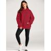 imageTrendy Queen Womens Oversized Hoodies Fleece Sweatshirts Fall Fashion 2025 Pullover Sweaters Winter ClothesFiery Red