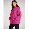 imageTrendy Queen Womens Oversized Hoodies Fleece Sweatshirts Fall Fashion 2025 Pullover Sweaters Winter ClothesHot Pink