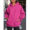 imageTrendy Queen Womens Oversized Hoodies Fleece Sweatshirts Fall Fashion 2025 Pullover Sweaters Winter ClothesHot Pink