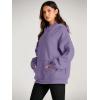 imageTrendy Queen Womens Oversized Hoodies Fleece Sweatshirts Fall Fashion 2025 Pullover Sweaters Winter ClothesLight Purple