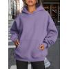 imageTrendy Queen Womens Oversized Hoodies Fleece Sweatshirts Fall Fashion 2025 Pullover Sweaters Winter ClothesLight Purple