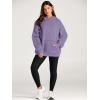 imageTrendy Queen Womens Oversized Hoodies Fleece Sweatshirts Fall Fashion 2025 Pullover Sweaters Winter ClothesLight Purple