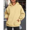 imageTrendy Queen Womens Oversized Hoodies Fleece Sweatshirts Fall Fashion 2025 Pullover Sweaters Winter ClothesLight Yellow
