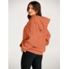 imageTrendy Queen Womens Oversized Hoodies Fleece Sweatshirts Fall Fashion 2025 Pullover Sweaters Winter ClothesMelon Orange