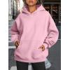 imageTrendy Queen Womens Oversized Hoodies Fleece Sweatshirts Fall Fashion 2025 Pullover Sweaters Winter ClothesPale Pink