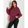 imageTrendy Queen Womens Oversized Hoodies Fleece Sweatshirts Fall Fashion 2025 Pullover Sweaters Winter ClothesRed