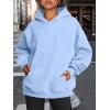 imageTrendy Queen Womens Oversized Hoodies Fleece Sweatshirts Fall Fashion 2025 Pullover Sweaters Winter ClothesSky Blue
